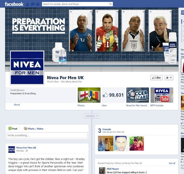 Nivea For Men on Facebook- Award Win